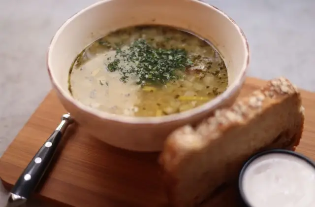 Chicken & Barley Soup &ndash; lunch on the 7-Day GLP-1 Meal Plan