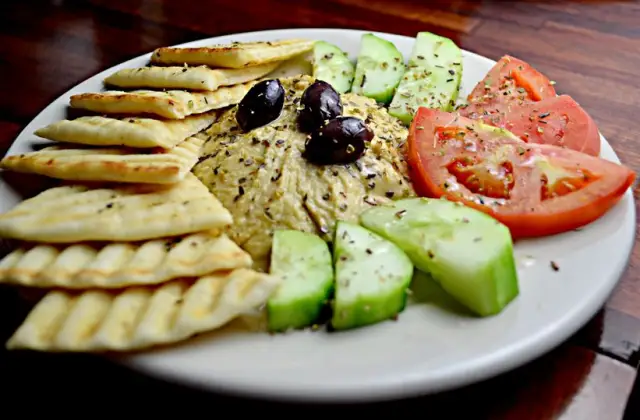 Cucumber & Hummus &ndash; snack on the 7-Day 1,200 Calorie Meal Plan