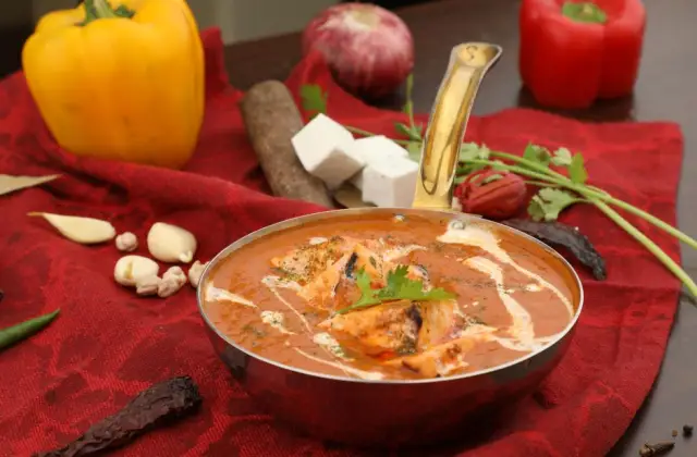 Paneer Tikka Masala with Rice &ndash; dinner on the 7-Day Vegetarian Meal Plan
