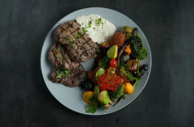 Ribeye with Garlic Mushrooms &ndash; dinner on the 7-Day Keto Meal Plan